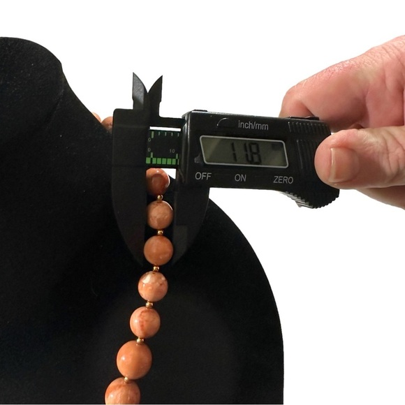 Vtg Signed Joan Rivers Peaches & Cream Graduated Glass Pearl Bead Necklace 24” - Picture 5 of 14